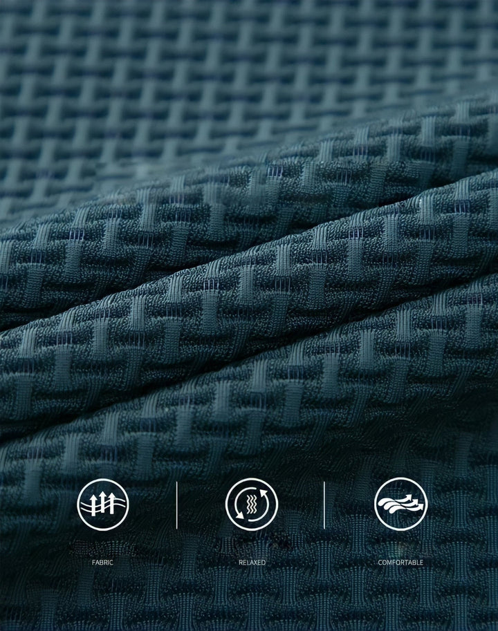 Textured Easy-Care Fitted Polo for Men