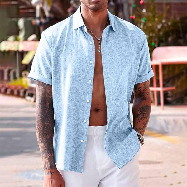 Men's Casual Short Sleeve Shirt - Oliver