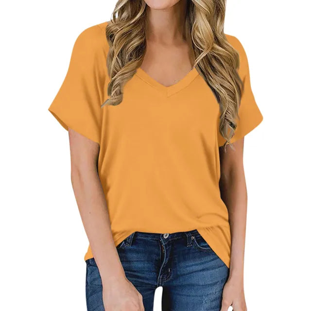 Essential V-Neck Tee - Skylar