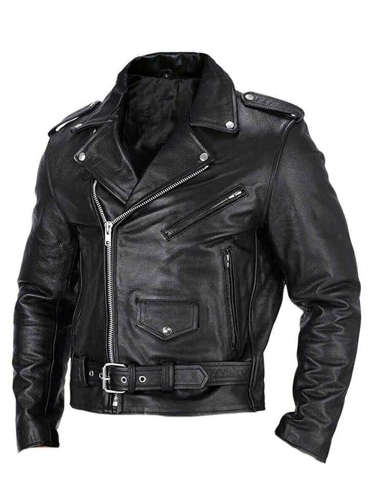 Ryder Classic Biker Jacket for Men in Slim Cut