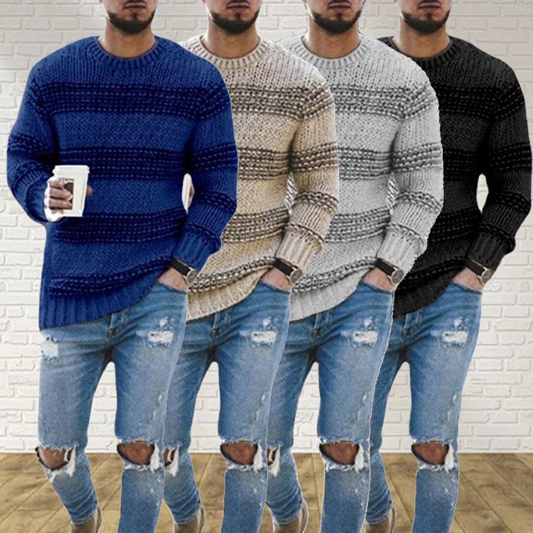 Cozy Knit Pullover for Him - Theo