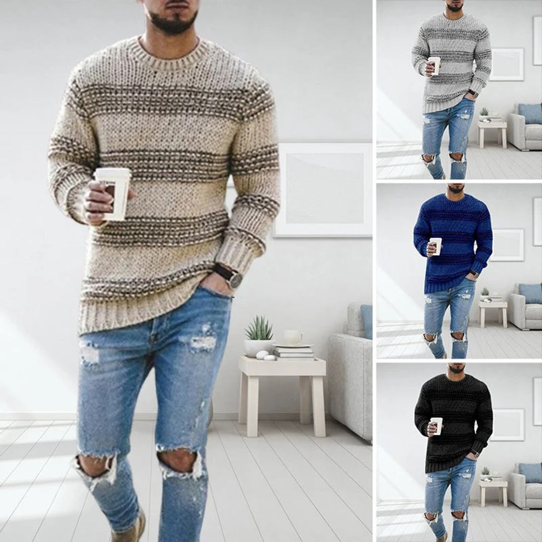 Cozy Knit Pullover for Him - Theo