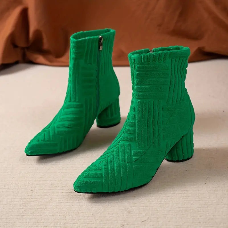 Chic Block Heel Boots for Women - Aurora