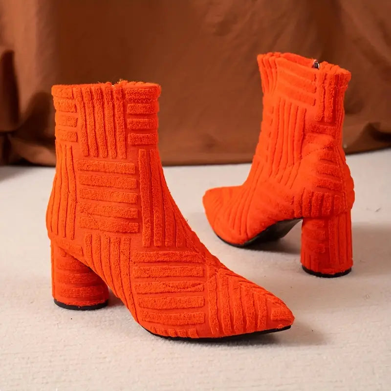 Chic Block Heel Boots for Women - Aurora