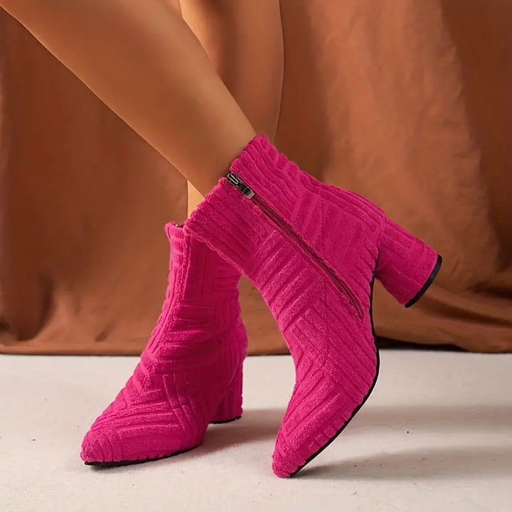 Chic Block Heel Boots for Women - Aurora