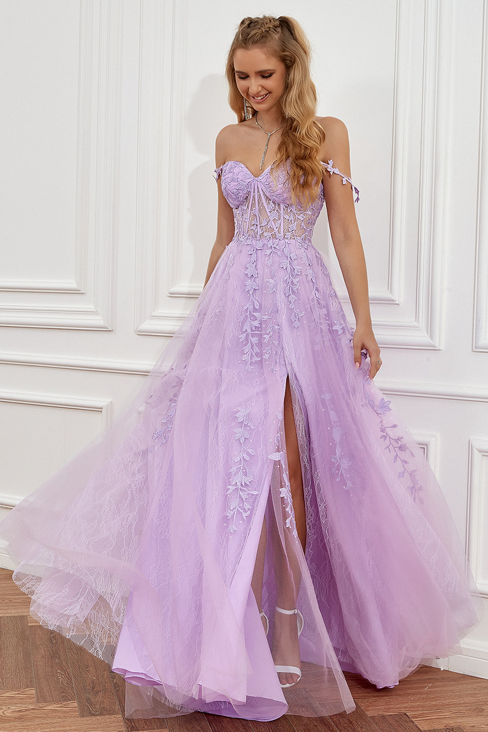 Elegant A-Line Evening Dress - Amelia