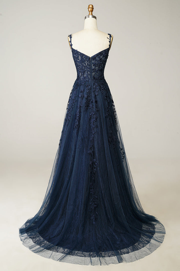 Elegant A-Line Evening Dress - Amelia