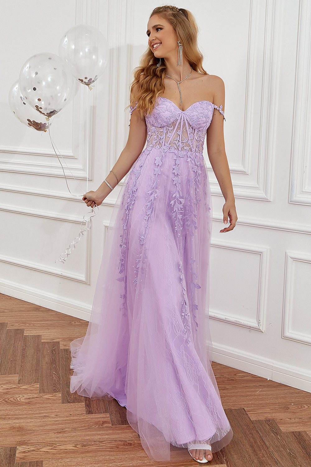 Elegant A-Line Evening Dress - Amelia