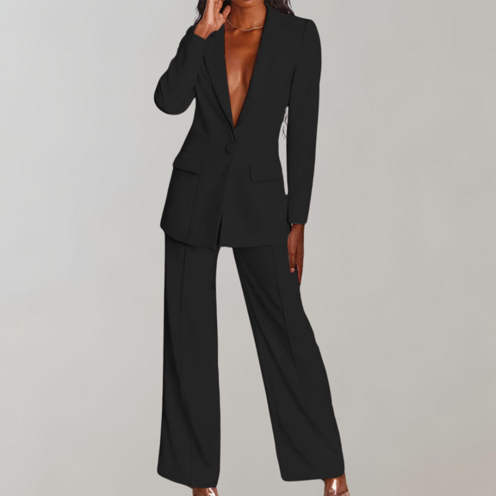 Chic Blazer and Trouser Ensemble - Ava