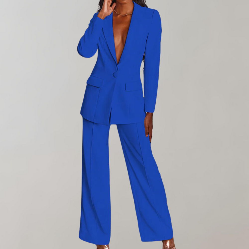 Chic Blazer and Trouser Ensemble - Ava
