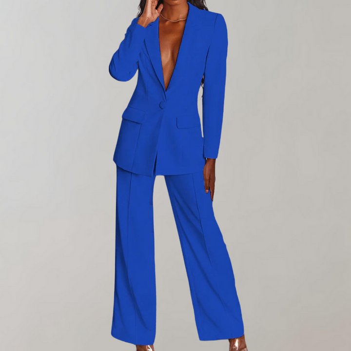 Chic Blazer and Trouser Ensemble - Ava