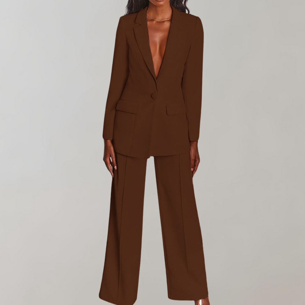 Chic Blazer and Trouser Ensemble - Ava