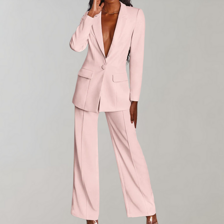 Chic Blazer and Trouser Ensemble - Ava
