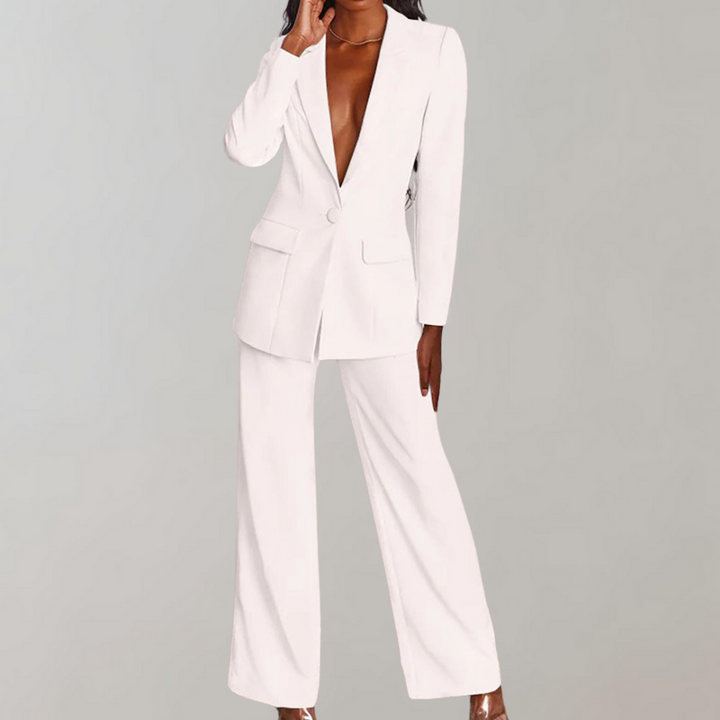 Chic Blazer and Trouser Ensemble - Ava