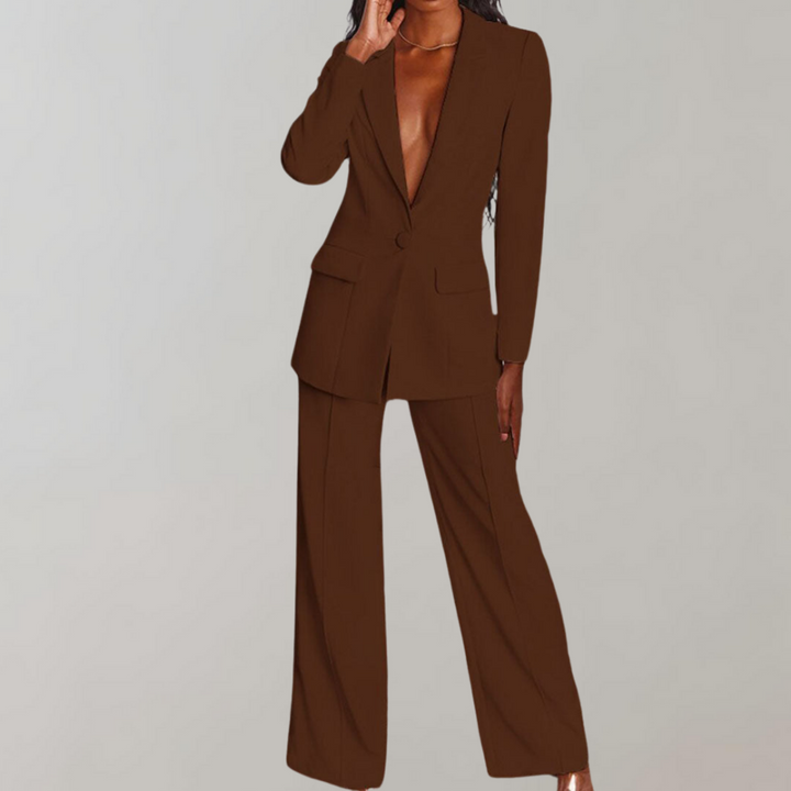Chic Blazer and Trouser Ensemble - Ava