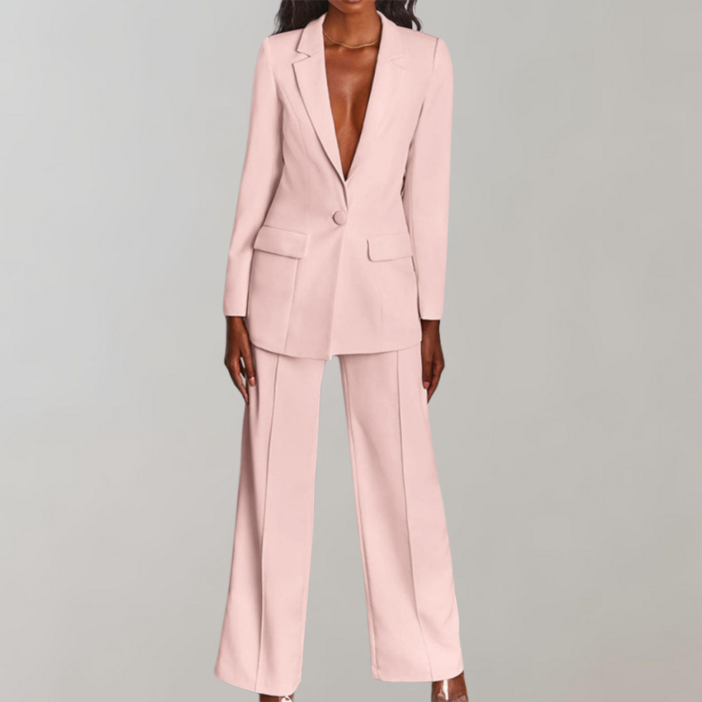 Chic Blazer and Trouser Ensemble - Ava