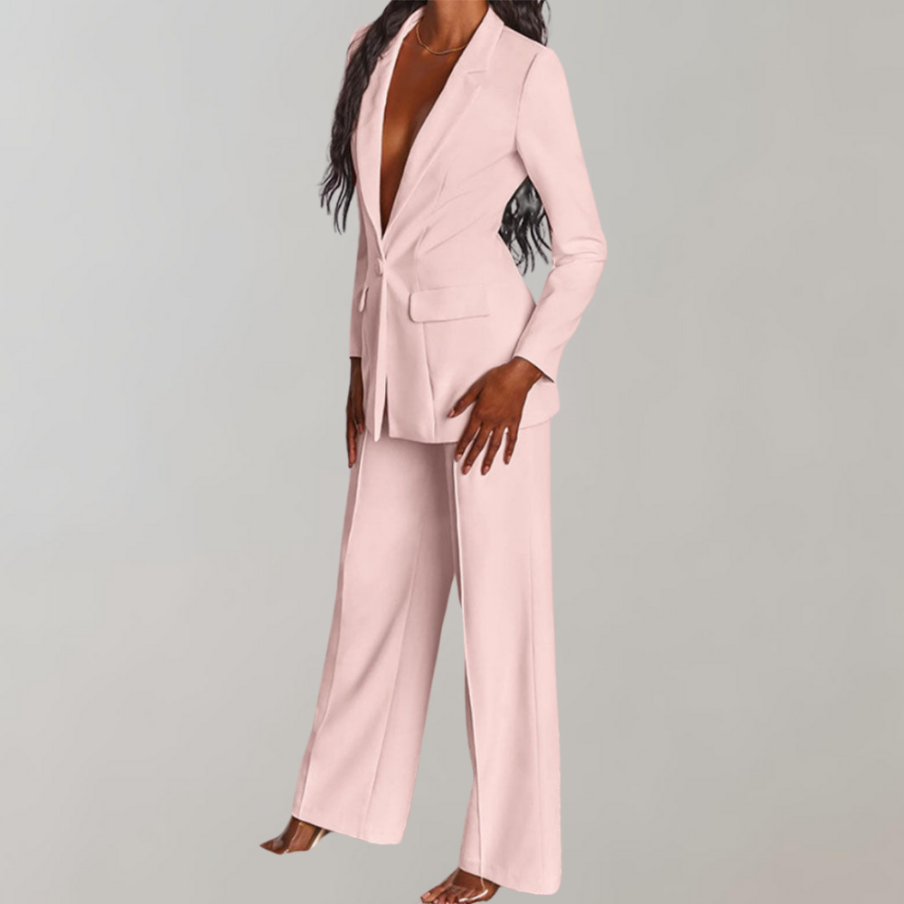 Chic Blazer and Trouser Ensemble - Ava