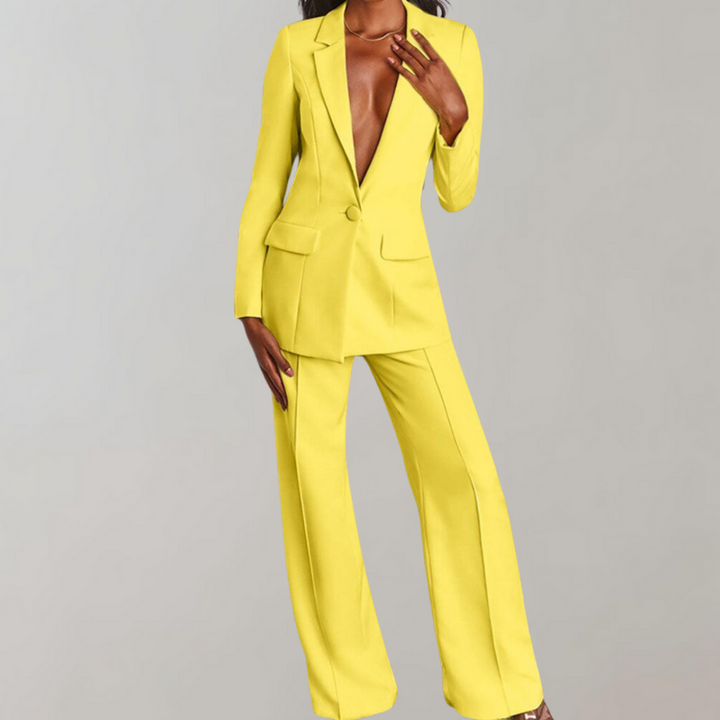 Chic Blazer and Trouser Ensemble - Ava