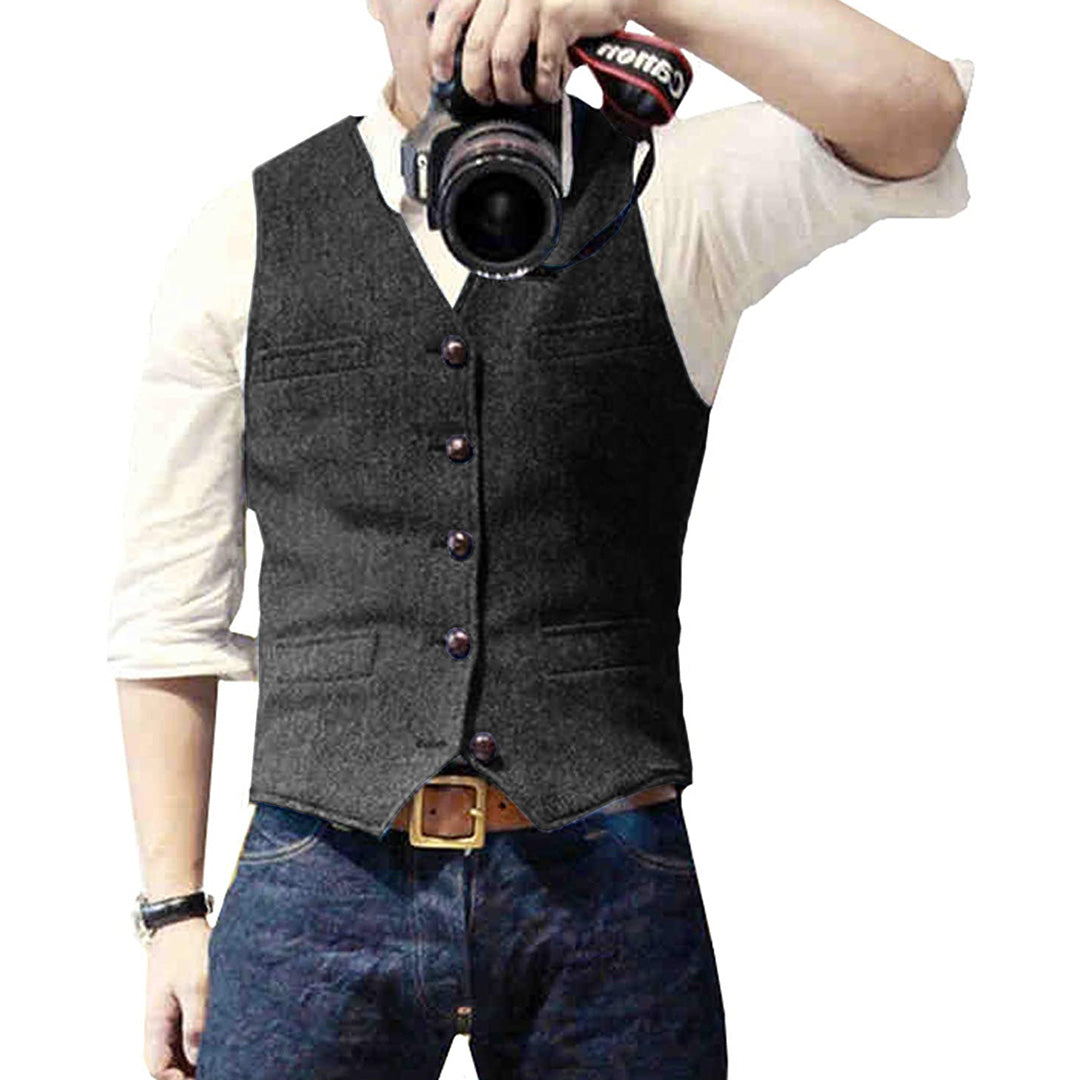 Trendy Jean Waistcoat for Him - Carter