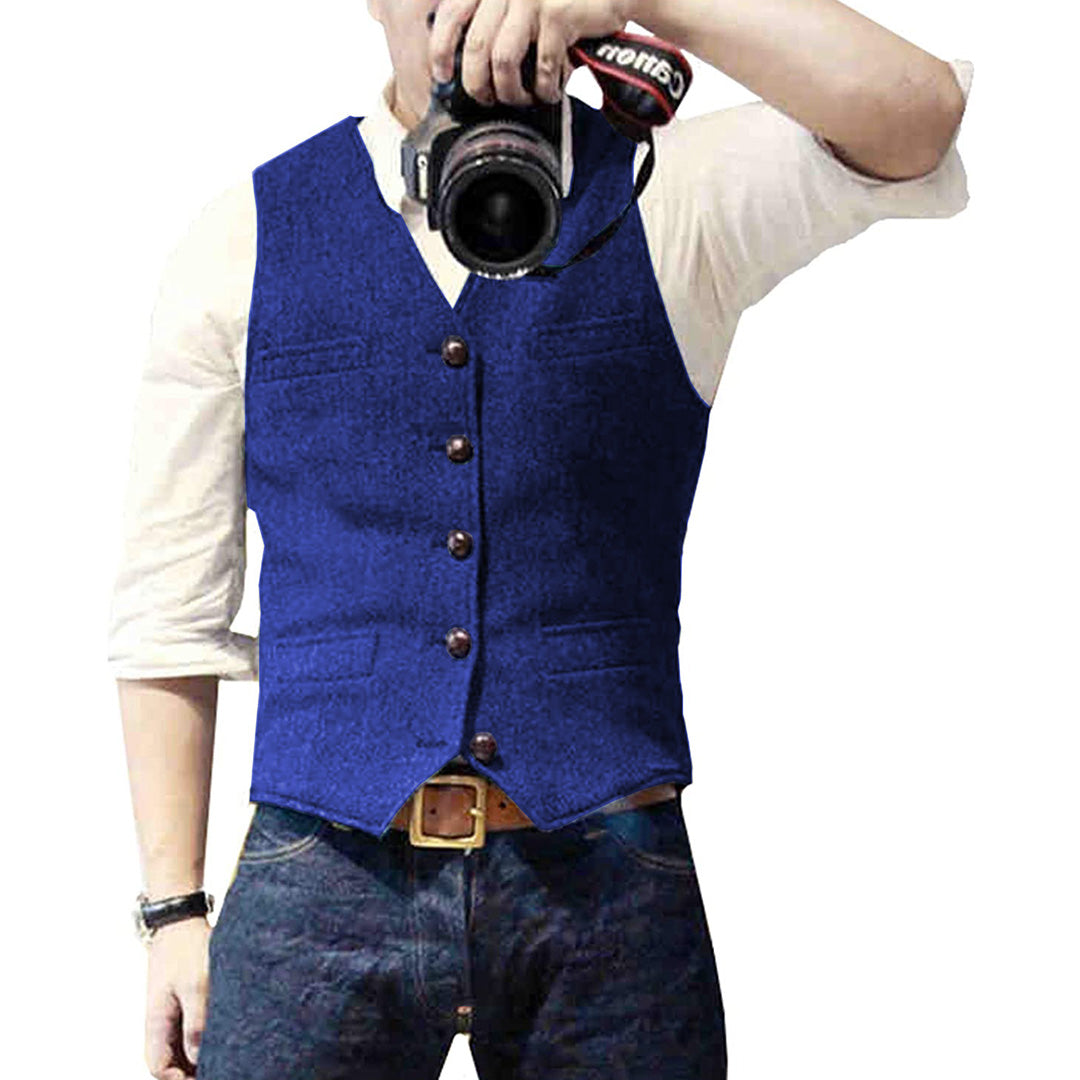 Trendy Jean Waistcoat for Him - Carter