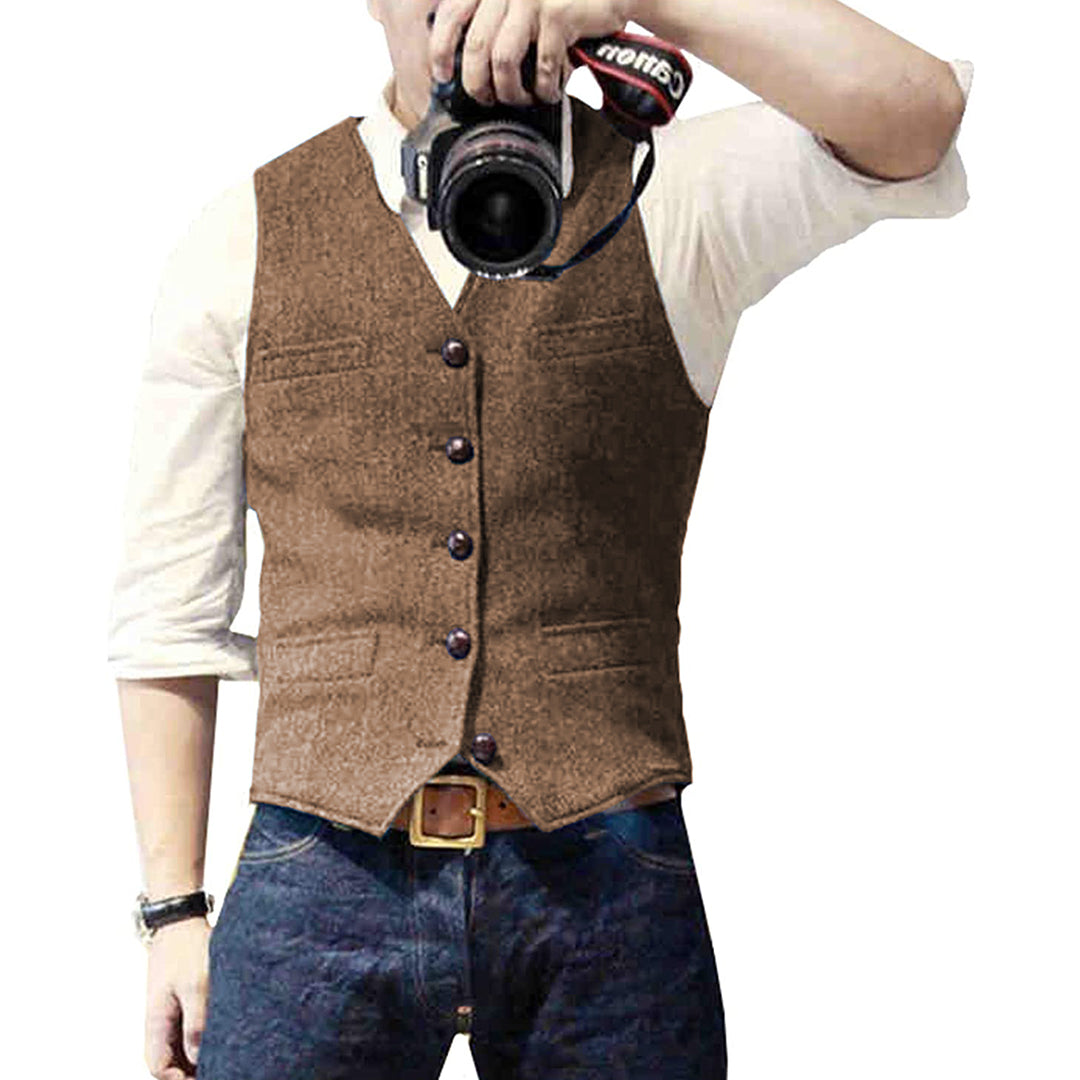 Trendy Jean Waistcoat for Him - Carter