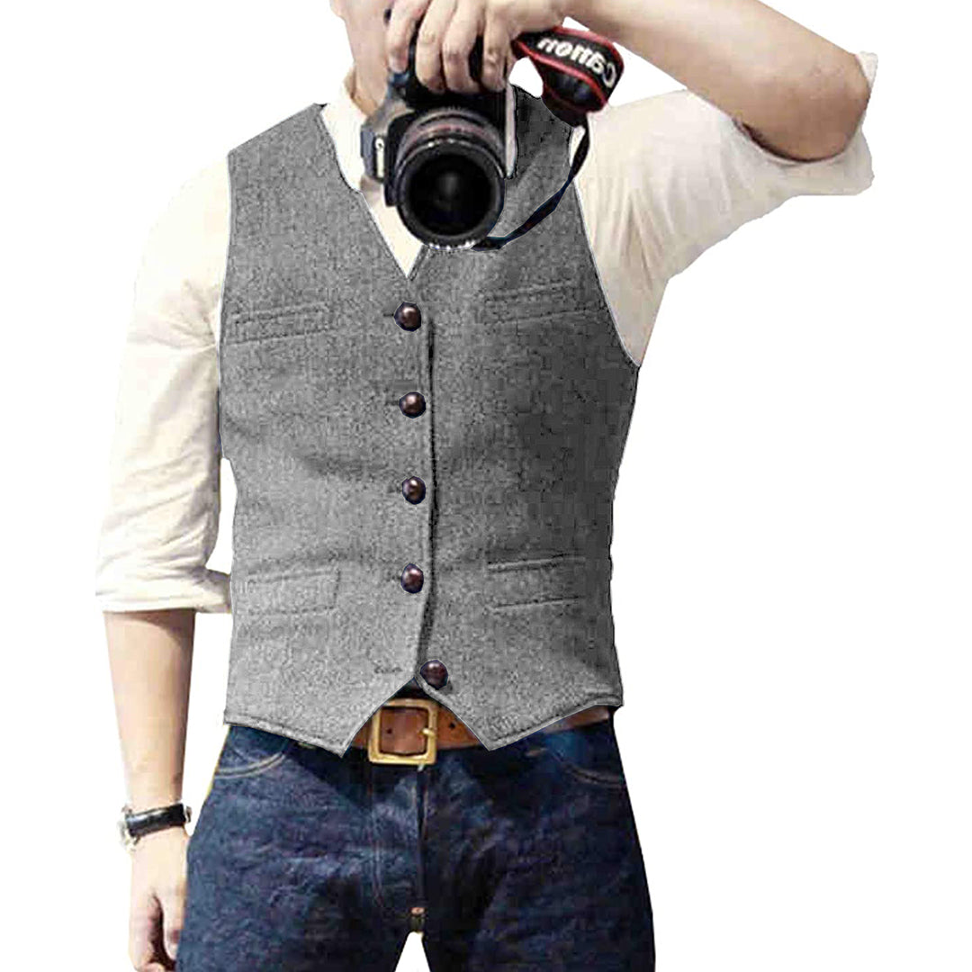Trendy Jean Waistcoat for Him - Carter
