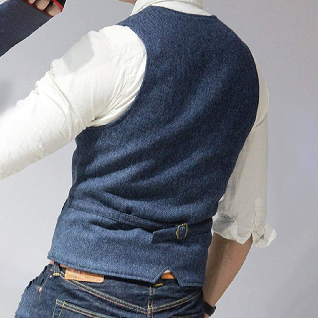 Trendy Jean Waistcoat for Him - Carter