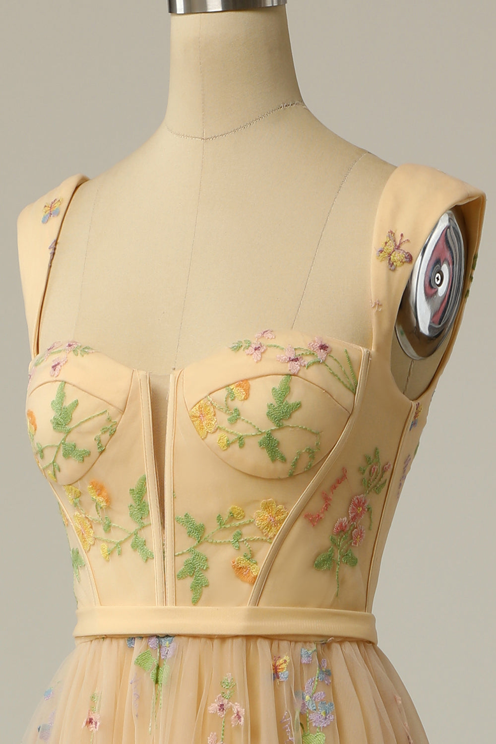 Elegant Embroidered A-Line Ball Gown - Isabelle