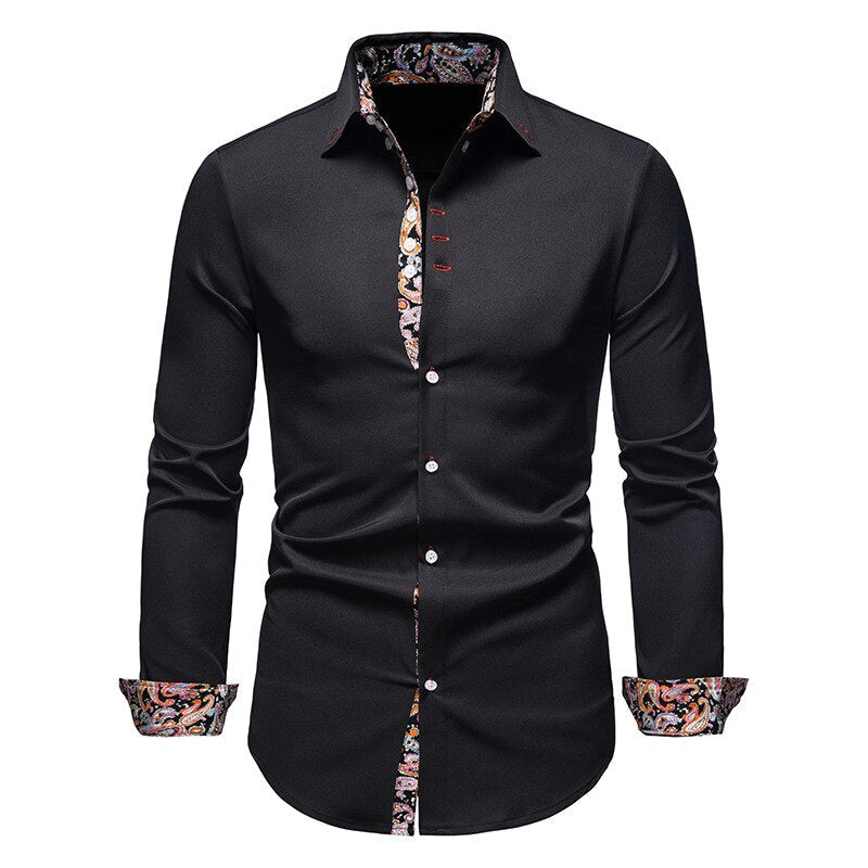 Trendy Button-Up Shirt for Men - Ethan