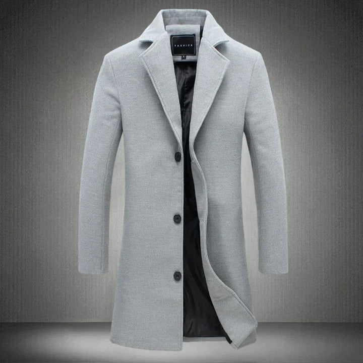Chic Men's Wool Overcoat - Jackson