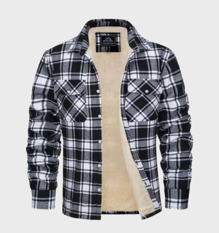 Classic Retro Plaid Jacket for Men - Ethan