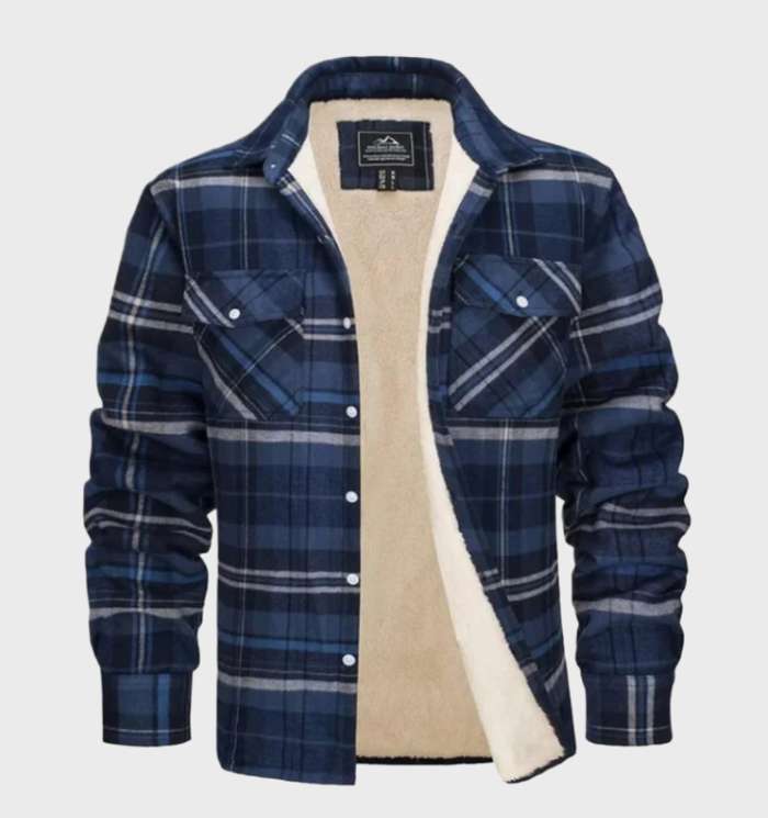 Classic Retro Plaid Jacket for Men - Ethan