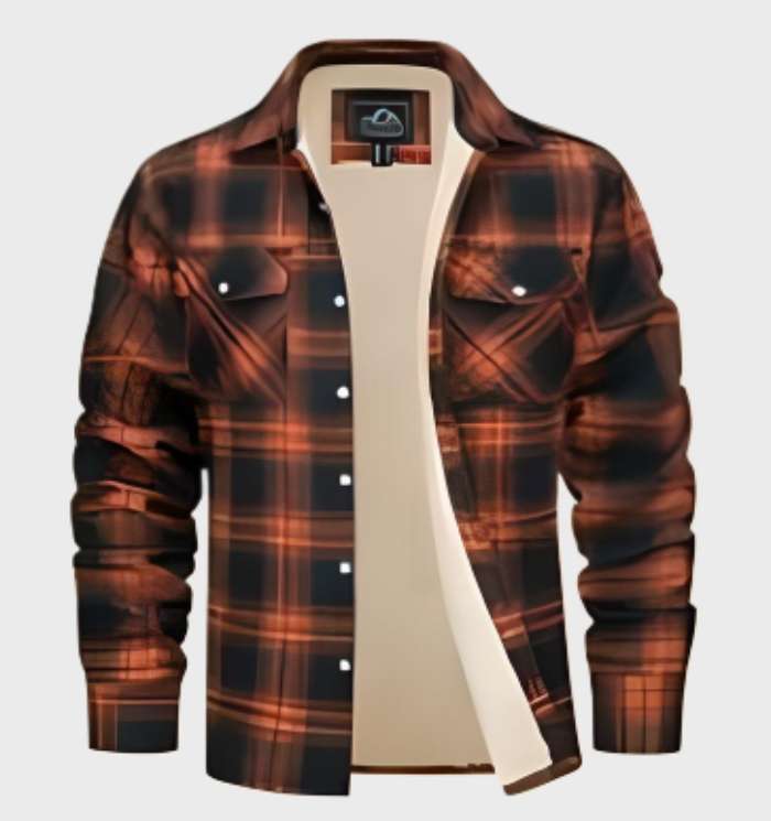 Classic Retro Plaid Jacket for Men - Ethan