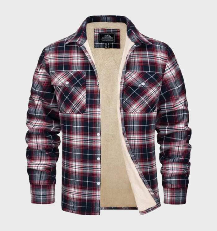 Classic Retro Plaid Jacket for Men - Ethan