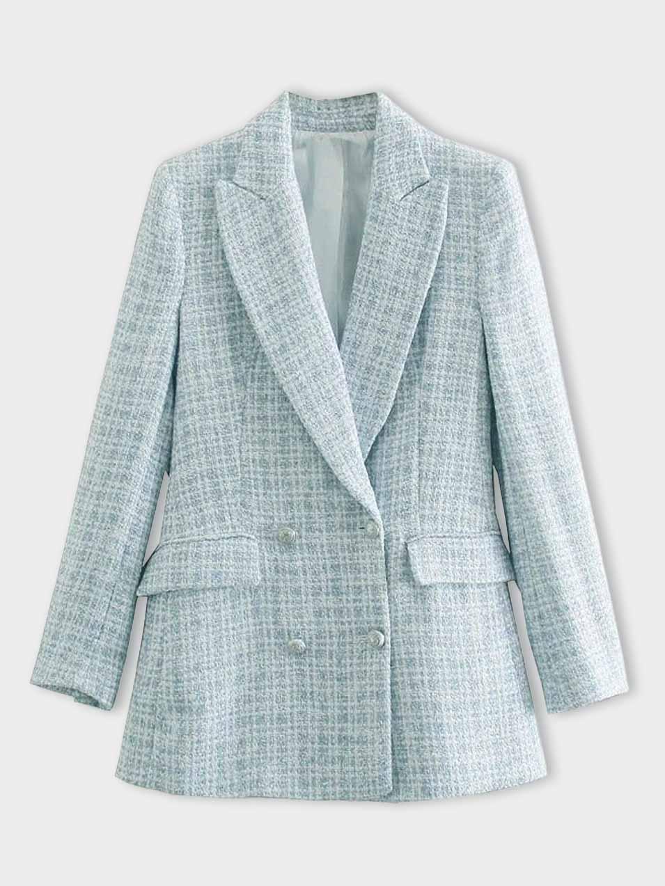 Chic Sky Blue Blazer for Women - Sophia