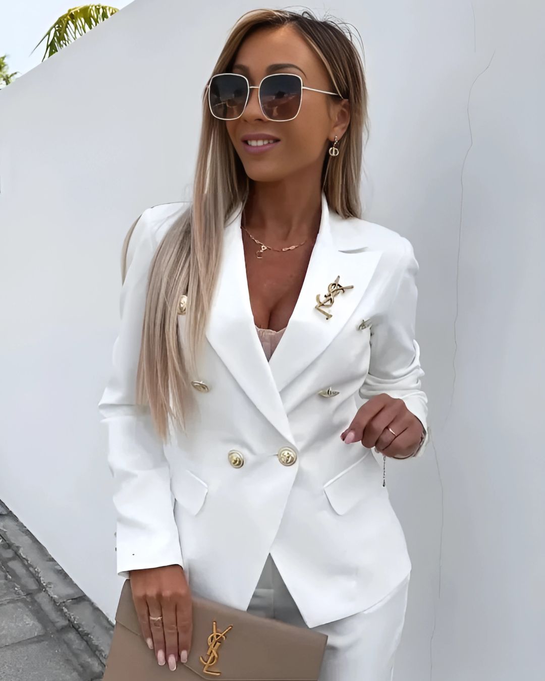 Chic Slim-Fit Two-Piece Ensemble for Contemporary Professional Attire – Sophia
