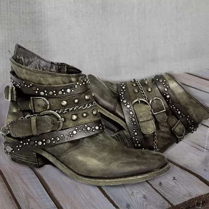 Classic Woman's Slip-On Ankle Boots - Bella