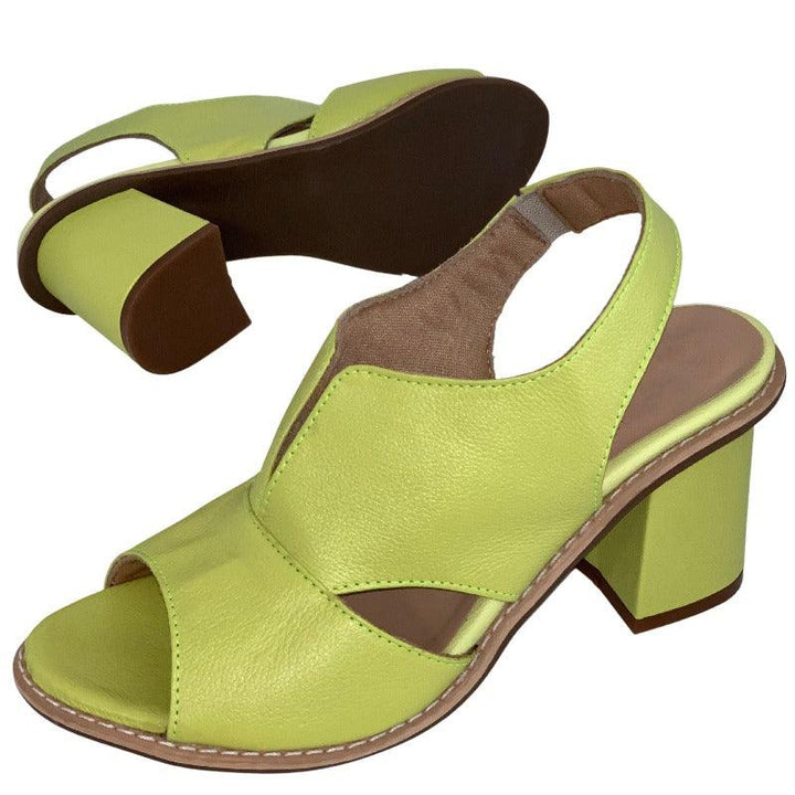 Selina Comfort Heeled Leather Sandals for Women
