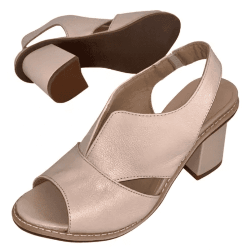 Selina Comfort Heeled Leather Sandals for Women
