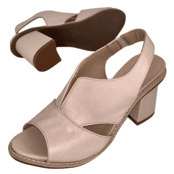 Selina Comfort Heeled Leather Sandals for Women