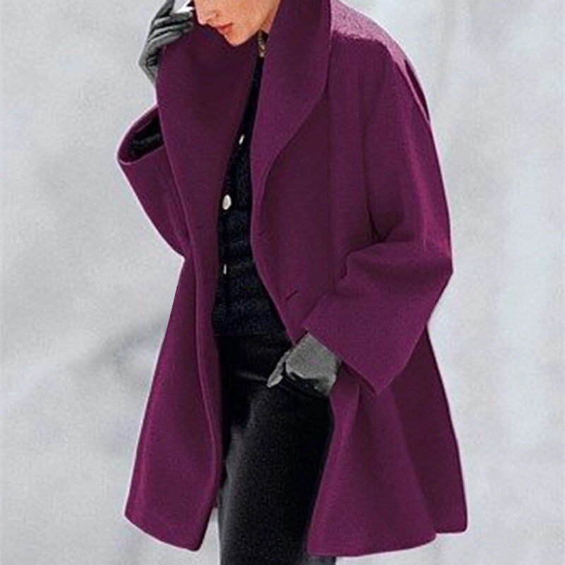 Chic Wool Overcoat for Women - Isabella