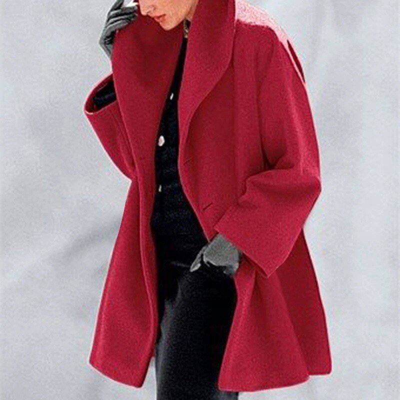 Chic Wool Overcoat for Women - Isabella