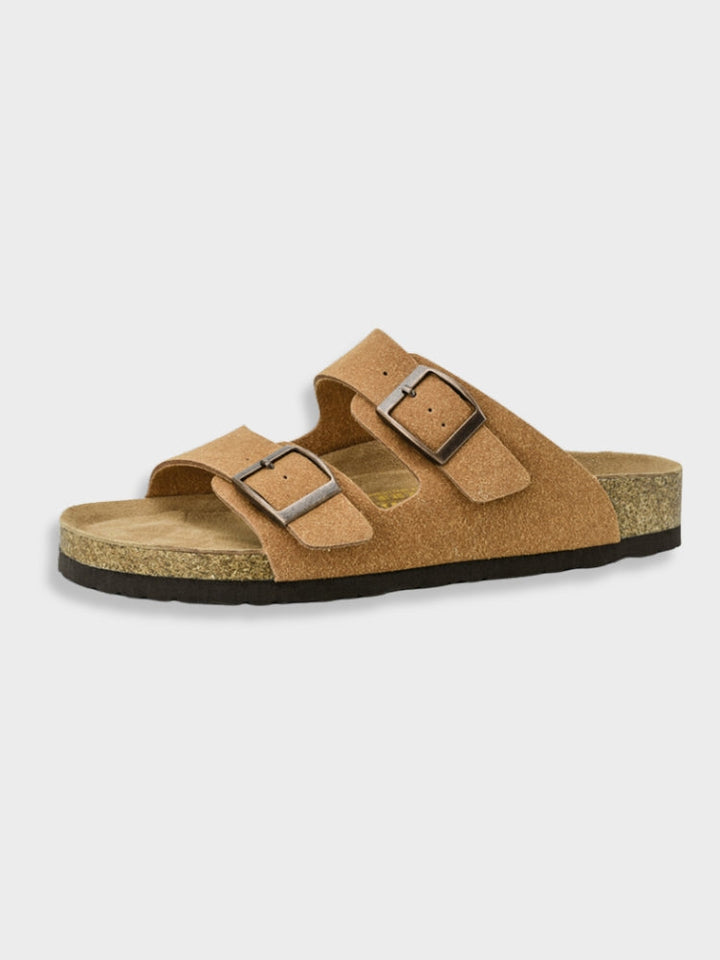 Caden Suede Flat Sandals for Him